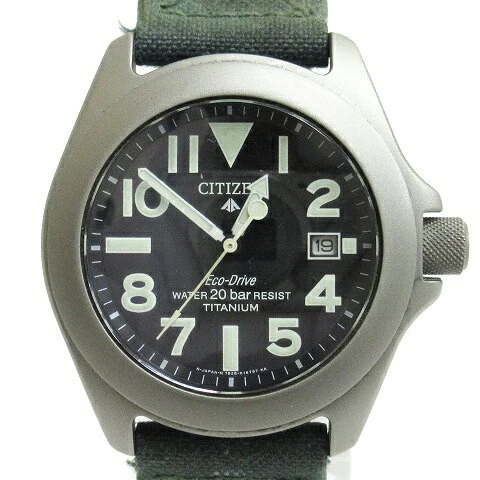 Citizen CITIZEN PROMASTER ECO DRIVE ANALOG DATE SOLAR 7828-H09971 KHAKI ■SM0 230311