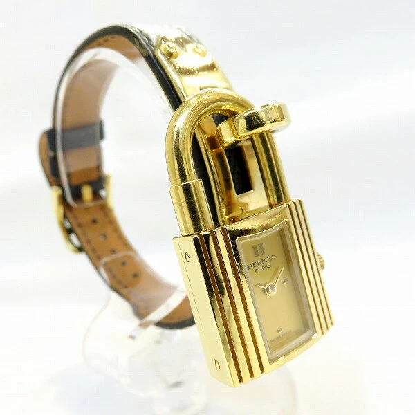Hermes Hermes Kelly Watch 0Z Engraved Quartz Ladies 
