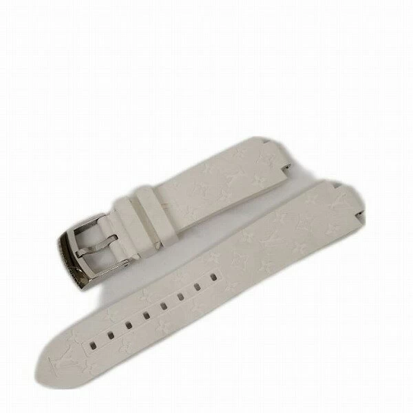 Louis Vuitton Nano Monogram Tambour Rubber Strap M R15175 Brand Accessory Replacement Belt Unisex 