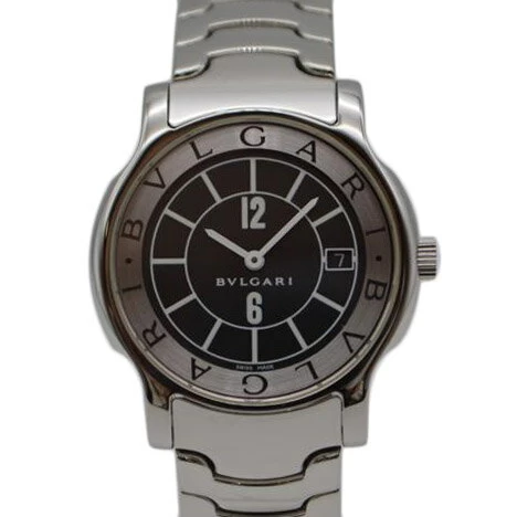 Limited time points 10x BVLGARI BVLGARI BVLGARI /Solo Tempo Quartz SS/ST35S/D59***/watch/A rank/89