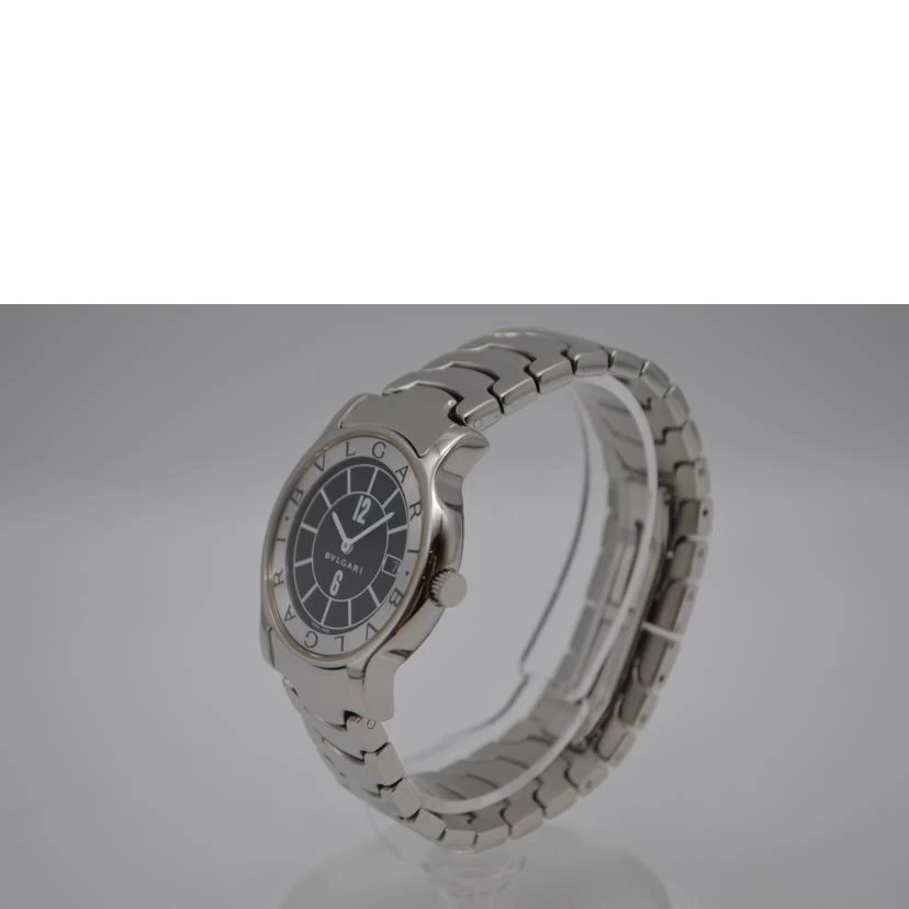 Limited time points 10x BVLGARI BVLGARI BVLGARI /Solo Tempo Quartz SS/ST35S/D59***/watch/A rank/89