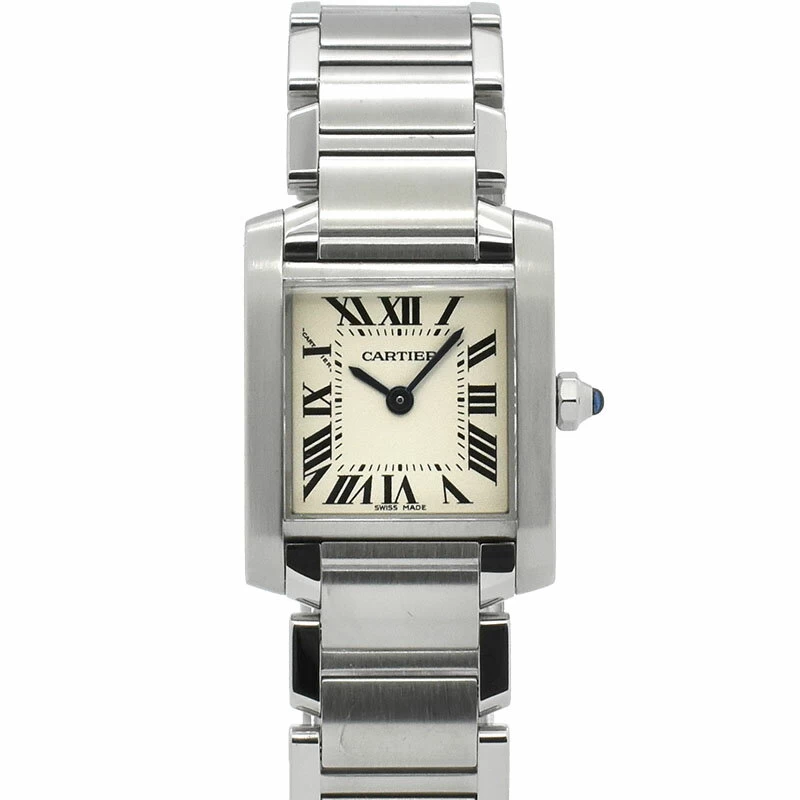 [International Warranty Available] Cartier Cartier Tank Francaise SM W51008Q3 Silver Quartz 25 x 20 mm USED　