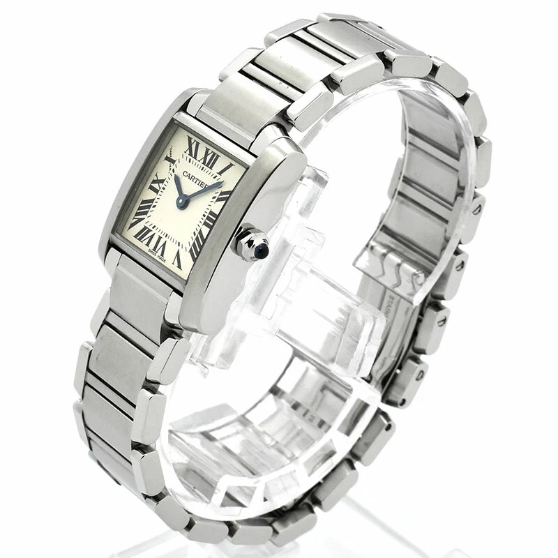 [International Warranty Available] Cartier Cartier Tank Francaise SM W51008Q3 Silver Quartz 25 x 20 mm USED　